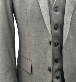 Angelo Rossi Modern Fit Vested Suit - Gray