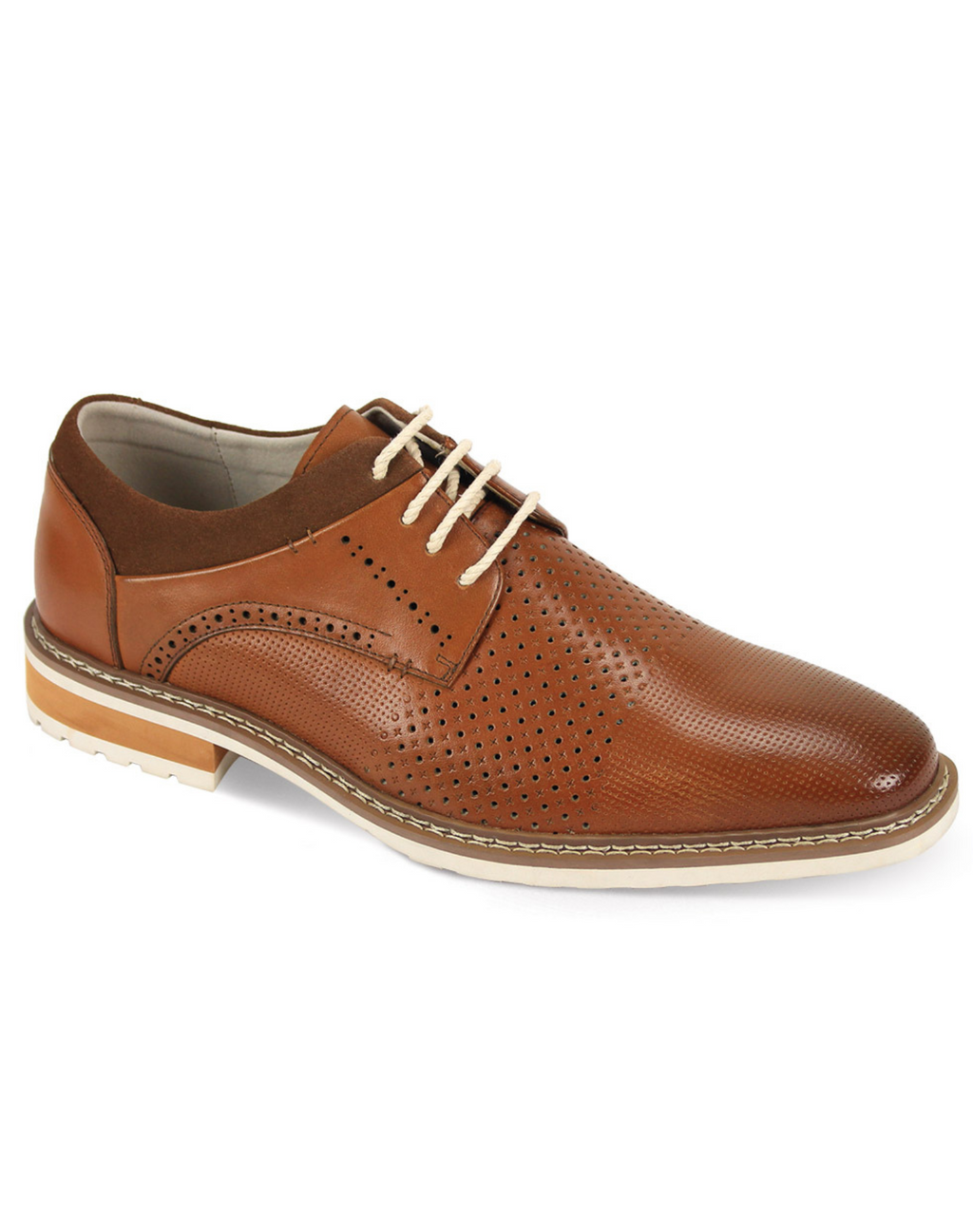 Giovanni Lambo Oxford Dress Shoes Tan MDZ Menswear