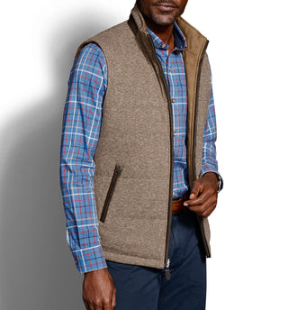 Johnston & Murphy Reversible Vest - Camel/Light Brown