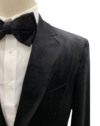 Mazari Velvet Modern Fit Blazer - Black