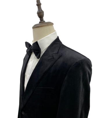 Mazari Velvet Modern Fit Blazer - Black