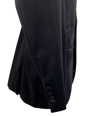 Mazari Velvet Modern Fit Blazer - Black