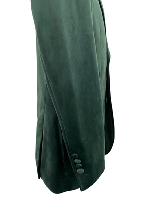 Mazari Velvet Modern Fit Blazer - Hunter Green