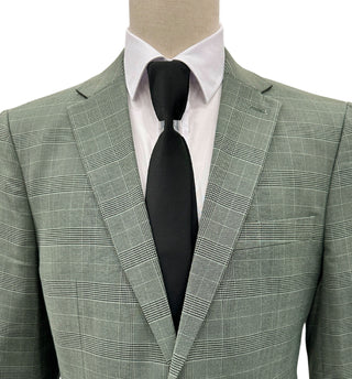Angelo Rossi Windowpane Modern Fit Suit - Green