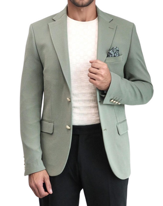 Wessi Slim Fit Blazer - Sage