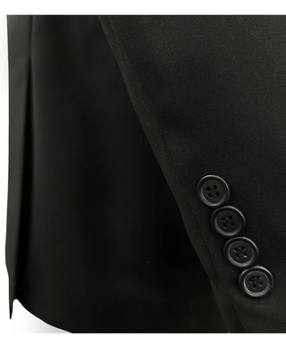 Angelo Rossi Solid Modern Fit Suit - Black