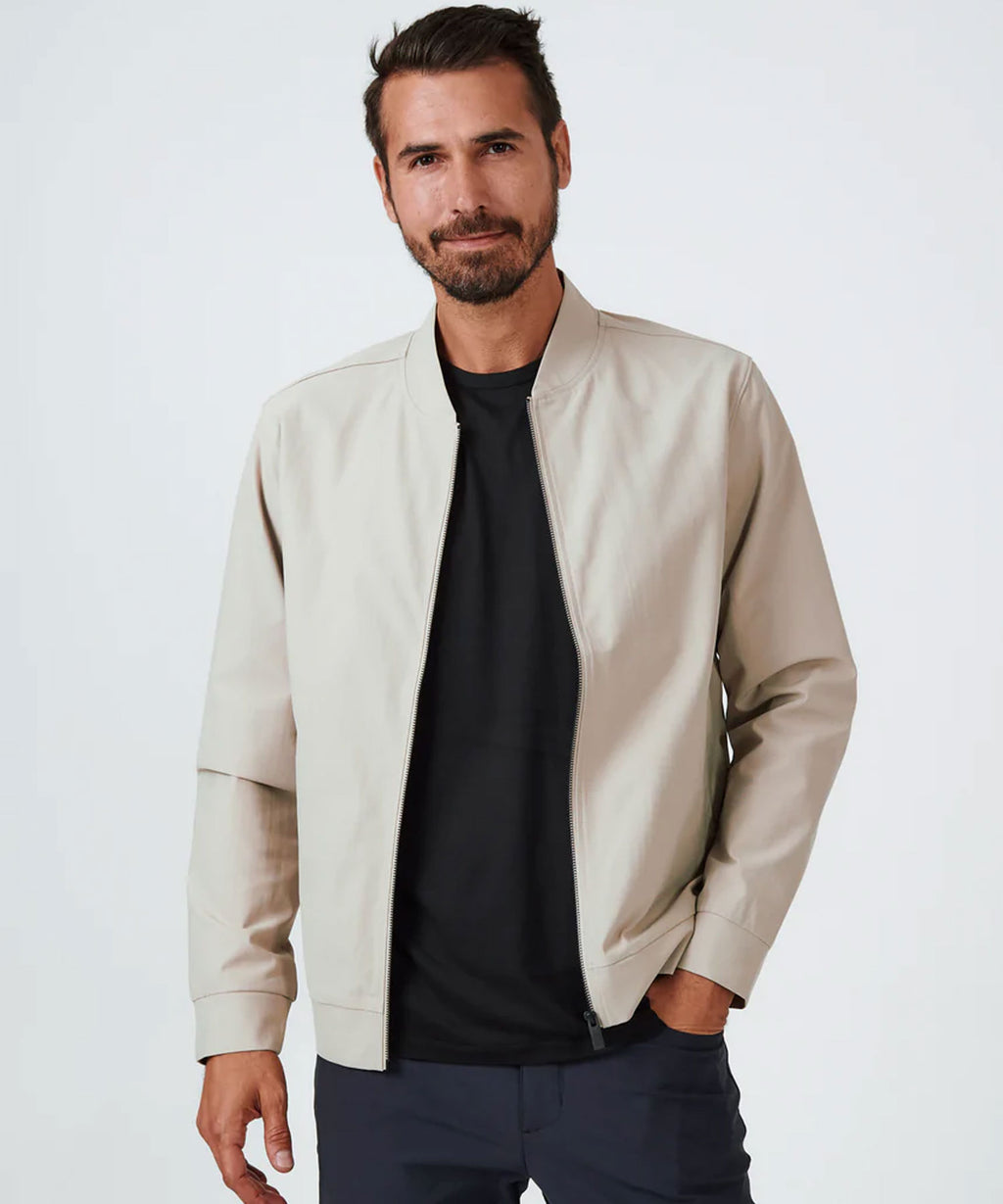 7 Diamonds Infinity Bomber Jacket - Khaki – Mdz Menswear