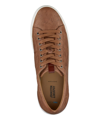 Johnston & Murphy Banks Lace to Toe Sneakers - Tan