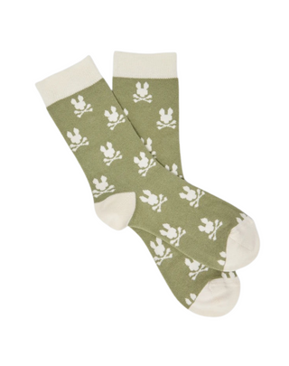 Psycho Bunny All Over Bunny Dress Sock - Sea Spray