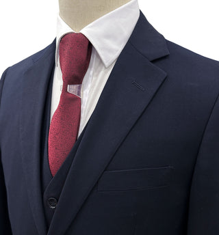 Mazari Vested Modern Fit Suit - Navy 1500