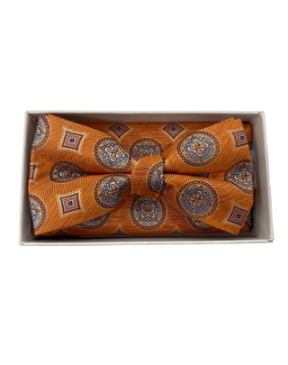 Stacy Adams Bow Tie and Handkerchief - Orange