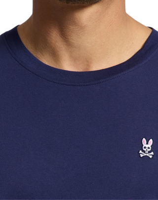 Psycho Bunny Men's Classic Crew Neck Tee - Evening Blue