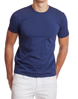 Paisley & Gray Crew T-Shirt - Navy Blue