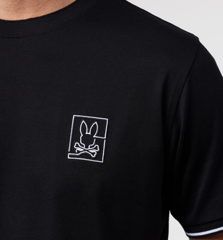 Psycho Bunny Chester Embroidered Fashion Tee - Black