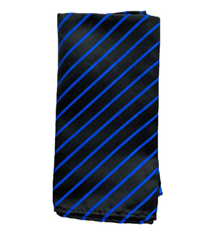 Stacy Adams Tie and Handkerchief - Solids and Stripes Royal Blue T8
