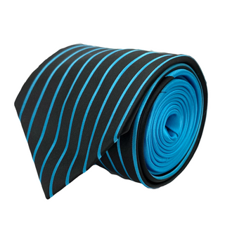 Stacy Adams Tie and Handkerchief - Solids and Stripes Turquoise T7