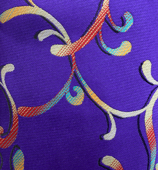 Gianfranco Tie and Handkerchief - Purple Gradient Branch T55