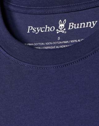 Psycho Bunny Men's Classic Crew Neck Tee - Evening Blue