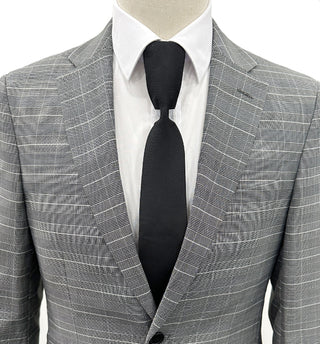 Angelo Rossi Glen Check Modern Fit Suit - Gray