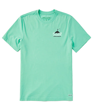 Life is Good Anything Biting Crusher Lite Tee - Spearmint Green