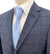 Top Lapel Windowpane Modern Fit Suit - Dark Denim