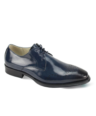 Giovanni Owen Brogue Oxford Dress Shoe - Blue
