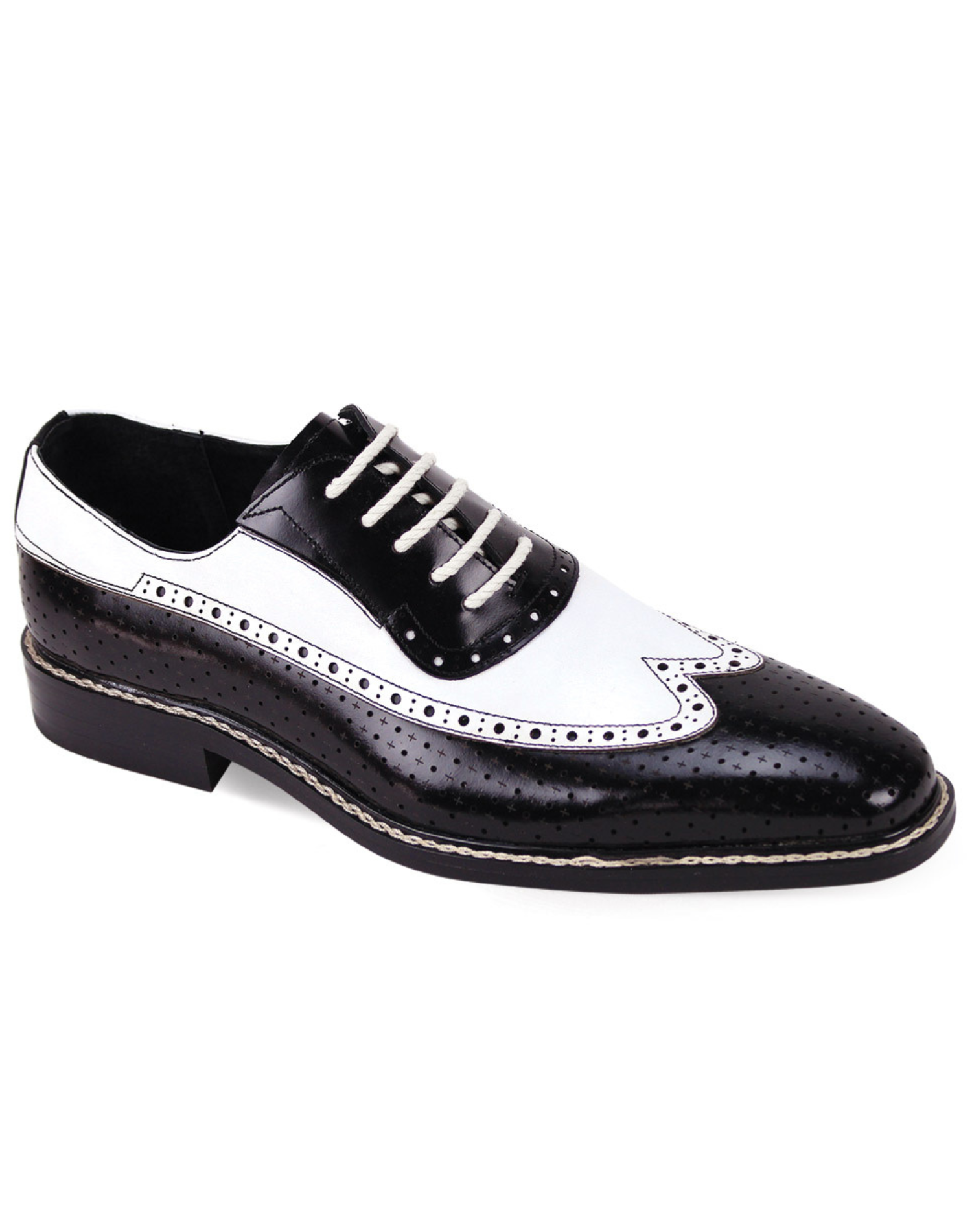 Wingtip shoes black and white new arrivals