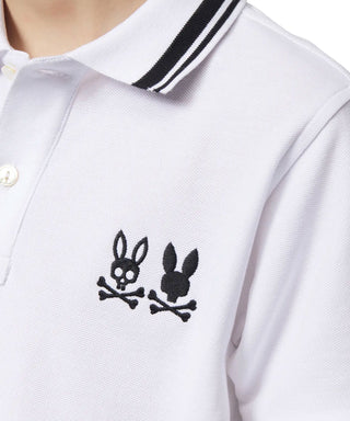 Psycho Bunny Kingwood Pique Polo - White