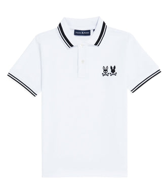 Psycho Bunny Kingwood Pique Polo - White