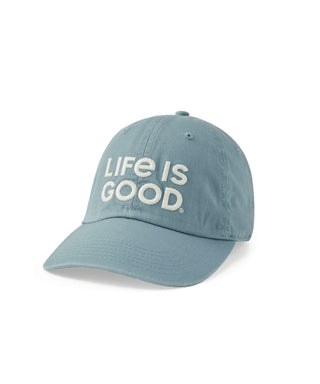 Life is Good Lig Wordmark Stack Cap - Blue