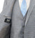 MDZ Windowpane Vested Modern Fit Suit - Gray