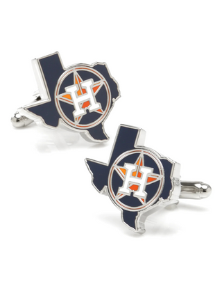 MLB Houston Astros State Shaped Cufflinks