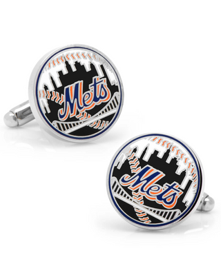 MLB New York Mets Baseball Cufflinks