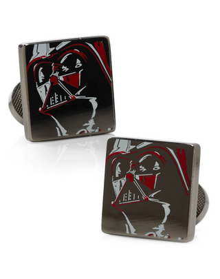 Star Wars Darth Vader Painted Gunmetal Cufflinks