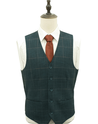 Mazari Modern Fit Vested Suit - Paris Hunter 2322