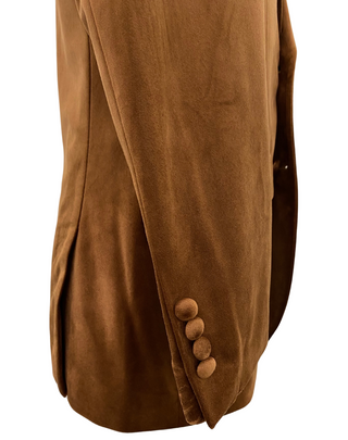 Mazari Velvet Modern Fit Blazer - Rust