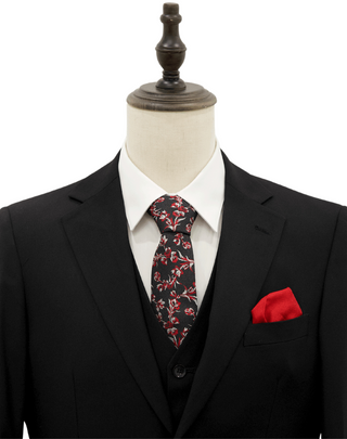 Mazari Vested Modern Fit Suit - Paris Black 1500