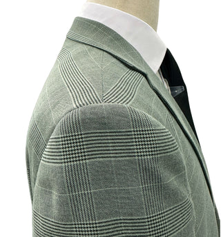 Angelo Rossi Windowpane Modern Fit Suit - Green