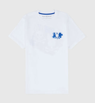 Psycho Bunny Dolton Back Graphic Tee - White