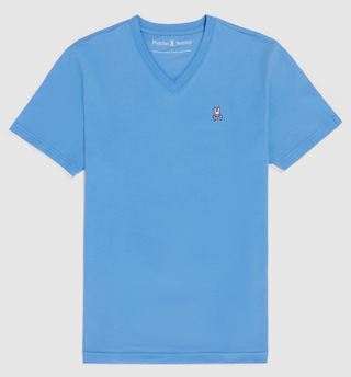 Psycho Bunny Classic V Neck - Mountain Sky