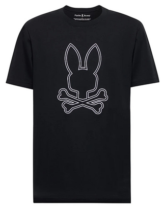 Psycho Bunny Durango Embroidered Graphic Tee - Black