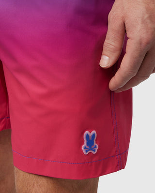 Psycho Bunny Malta Hydrochromic Swim Trunk - Royal Blue Close Up