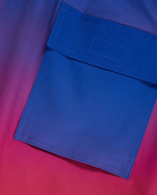 Psycho Bunny Malta Hydrochromic Swim Trunk - Royal Blue Close Up Pocket