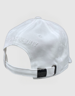 Psycho Bunny Pierce Baseball Cap - White