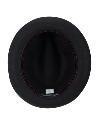 Scala Wool Felt Norfork Fedora - Black