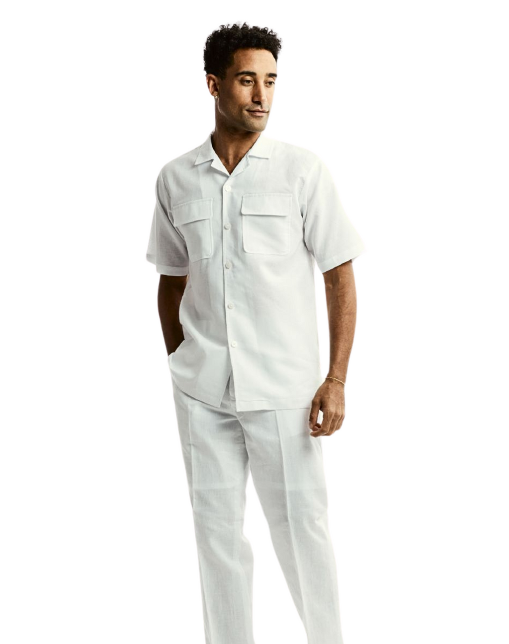 Stacy Adams Solid Linen Walking Suit - White – MDZ Menswear