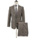 Top Lapel Modern Fit Wool Suit - Tan