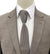 Top Lapel Modern Fit Wool Suit - Tan