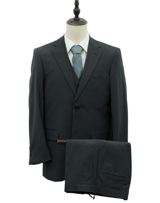 Mazari Modern Fit Vested Suit - Paris Charcoal 1500