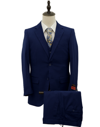 Mazari Vested Slim Fit Suit - Paris Blue 1525